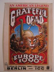 Grateful Dead Berlin Rick Griffin Poster 10/19/90